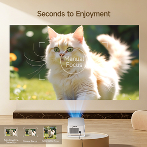 Proyector Inteligente Android 14 para el Hogar, 1080P, HY350, 900 ANSI, Corrección Trapezoidal Automática, Reconocimiento de Pantalla, Control Remoto IR, WiFi 6, Tiro Corto - Product Image 5