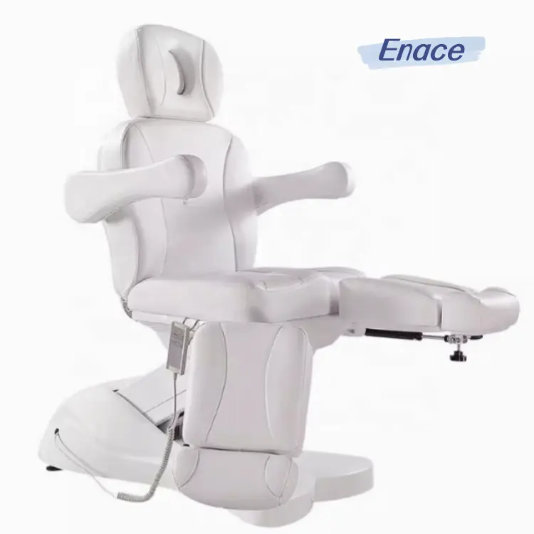 Вращающийся Электрический стул для красоты, 5 моторов, регулируемый стол для тату, мебель для салона, вращающаяся кровать для лица, Массажная кровать