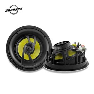 Haut-parleur coaxial 8 pouces 80W RMS pour montage au plafond Panier en acier Système de sonorisation cinéma maison 8 Ohm avec système croisé - Product Image 1