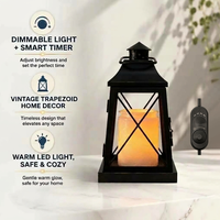 Lampe chauffe-bougie rétro noire, chauffe-cire électrique vintage avec minuterie et variateur d'intensité, vente en gros d'usine, OEM, ODM, logo personnalisé