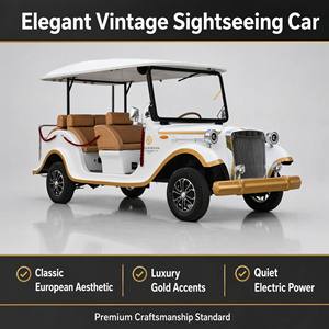 UC-VSB-12 <span class=keywords><strong>Auto</strong></span> Turistica Vintage a Tre File per Attrazioni Turistiche, Resort, Trasporto Hotel e Trasporto Passeggeri all'Aperto - Product Image 6