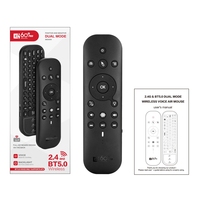 Control Remoto por Voz G60S PRO, Mini Teclado Inalámbrico de 2.4G con Retroiluminación, Control Remoto con Bluetooth 5.0, Aprendizaje IR, Giroscopio, Panel Táctil, Air Mouse