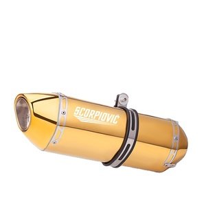Nouveau silencieux d'échappement moto 51 mm doré avec <span class=keywords><strong>DB</strong></span> <span class=keywords><strong>Killer</strong></span> pour Z1000 <span class=keywords><strong>Z900</strong></span> GSR600 FZ6N R1 R6 R3 F01 F02 R77 - Product Image 2
