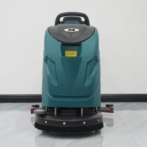 Beste Kwaliteit Hand Push Walk Achter Vloerreinigingsmachine Professionele Industriële Commerciële Vloer Scrubber