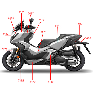 Kit de Carenado para Motocicleta XXUN para HONDA ADV350 <span class=keywords><strong>ADV</strong></span> <span class=keywords><strong>350</strong></span> 2022-2025 2022 2023 2024 2025 Piezas de Carrocería de Inyección de Plástico ABS - Product Image 6