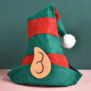 Chapeau d'elfe <span class=keywords><strong>de</strong></span> Noël avec oreilles, accessoires <span class=keywords><strong>de</strong></span> fête costumée, Gorro <span class=keywords><strong>De</strong></span> Navidad, Chapeus Natal, Chapeau <span class=keywords><strong>Noel</strong></span>, jeu d'elfe, chapeaux <span class=keywords><strong>de</strong></span> Noël amusants pour adultes - Product Image 4