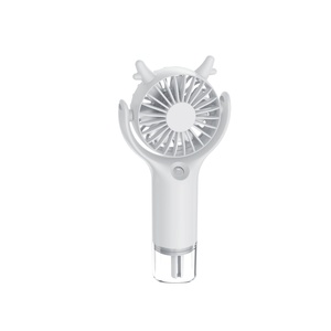 Handheld Mini USB Fan Cartoon Neck-Hanging Foldable Plastic <b>Three</b>-Speed Spray Fan Touch Control English - Product Image 5