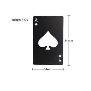 Wholesale Novelty Spade Ace Poker Card Bottle Opener, Unique Credit Card Shape Stainless Steel Opener, Fun Gift for Beer Fans - Product Image 3