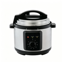 Cuiseur à riz automatique portable 1L en alliage d'aluminium, à écran tactile numérique invisible, faible teneur en sucre, écologique, avec tasse doseuse