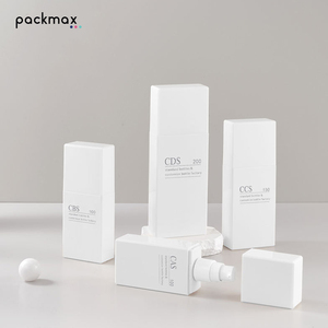 PETG Flat <b>Square</b> 100ml Lotion Bottle with Screw Cap – Empty <b>Plastic</b> Cosmetic Packaging <b>Container</b> - Product Image 2