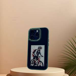 Nouvelle Arrivée Coque de Téléphone DIY avec Écran E-Ink Motif Animal en TPU+PC pour iPhone 17 16 15, Coques Arrière Électroplaquées 4 Couleurs NFC - Product Image 2