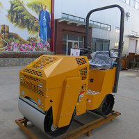 Rouleau compacteur vibrant pour sols en acier de 800 kg