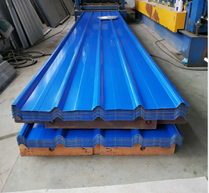 Hojas <span class=keywords><strong>para</strong></span> techos PPGI Fábrica de acero corrugado prepintado Laca personalizada Recubierto de color Calibre 22 - Product Image 2