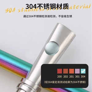 Accesorios para Bebidas de Bar, Cuchara-Pajita Reutilizable de Acero Inoxidable 304 para Té y Jugos, Ecológica, con Certificación CE, Venta Caliente 2024 - Product Image 3