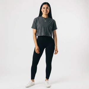 Venta al por mayor 100% algodón camiseta de gran tamaño para las mujeres Plain Crop Top de alta calidad de media manga de longitud Plus Camiseta para los hombres - Product Image 1