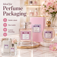 Étiquettes personnalisées pour parfums, bougies, bouteilles, crèmes, soins de la peau, vaporisateurs, pots, cosmétiques essentiels, autocollants adhésifs en rouleau avec dorure à chaud