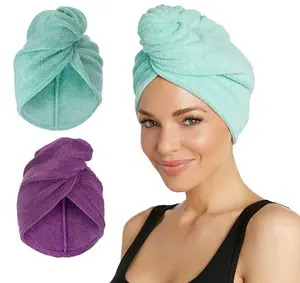 发包个性化超吸水快干柔软魔法头巾扭发包超细纤维女性干燥发巾