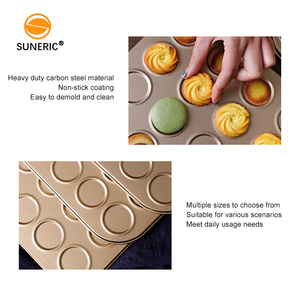 코코아 칩 쿠키 시트 몰드 금속 머핀 팬 마카롱 몰드 DIY 베이킹 가정용 베이킹 팬 - Product Image 3