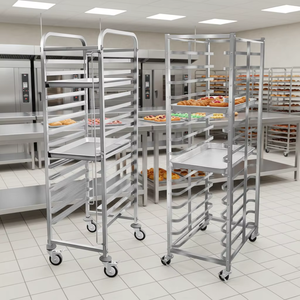 Carrito de Almacenamiento de Pan de Acero Inoxidable de Grado Comercial, Ideal para Hoteles, Buffets, <span class=keywords><strong>Estaciones</strong></span> de Desayuno y Cocinas de Catering - Product Image 5
