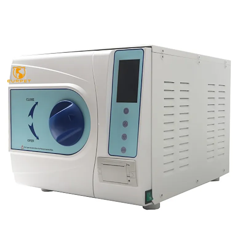 EUR PET Medical Table Top Autoclave Class B Portable Dental Autoclave Steam Sterilizer for Hospital