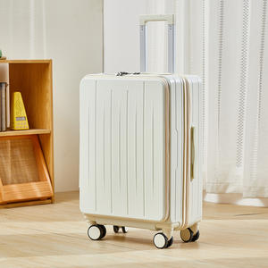 कस्टम बड़े 20/24 इंच के कंप्यूटर एब्स कैरी-ऑन ट्रॉली सूटकेस और फ्रंट ओपन बैग डिजाइन थोक मूल्य - Product Image 5