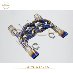Système d'échappement Ouchi McLaren Nouvelle conception à double X-Pipe Mclaren <span class=keywords><strong>720S</strong></span> 4.0T Échappement Catback Tuyaux en titane de 1,5 mm d'épaisseur Accessoires de voiture - Product Image 5