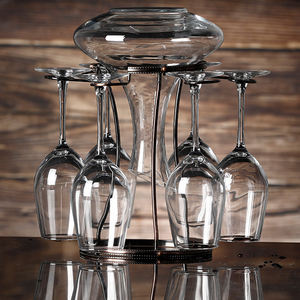 4 tasses en forme de U, cadeau bon marché, usine personnalisée, mariage, vente en gros, Bar, fête, gobelet en verre, ensemble de tasses <span class=keywords><strong>à</strong></span> vin, <span class=keywords><strong>carafe</strong></span> - Product Image 5