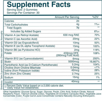 Gummies OEM Cheveux Peau Ongles 60 unités, Biotine & Vitamines pour des Cheveux Sains, une Peau Éclatante et des Ongles Forts