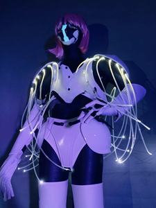 <span class=keywords><strong>Costume</strong></span> da Performance con Armatura LED Illuminata per Spettacoli <span class=keywords><strong>in</strong></span> Bar e Discoteche, Tema Cyberpunk e Tech, per Ballerina GOGO Femminile - Product Image 5
