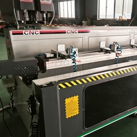 Fresadora CNC para orificios de cerraduras de puertas, copiadora de perfiles de aluminio y PVC, equipo para taladrar orificios de drenaje de ventanas CNC