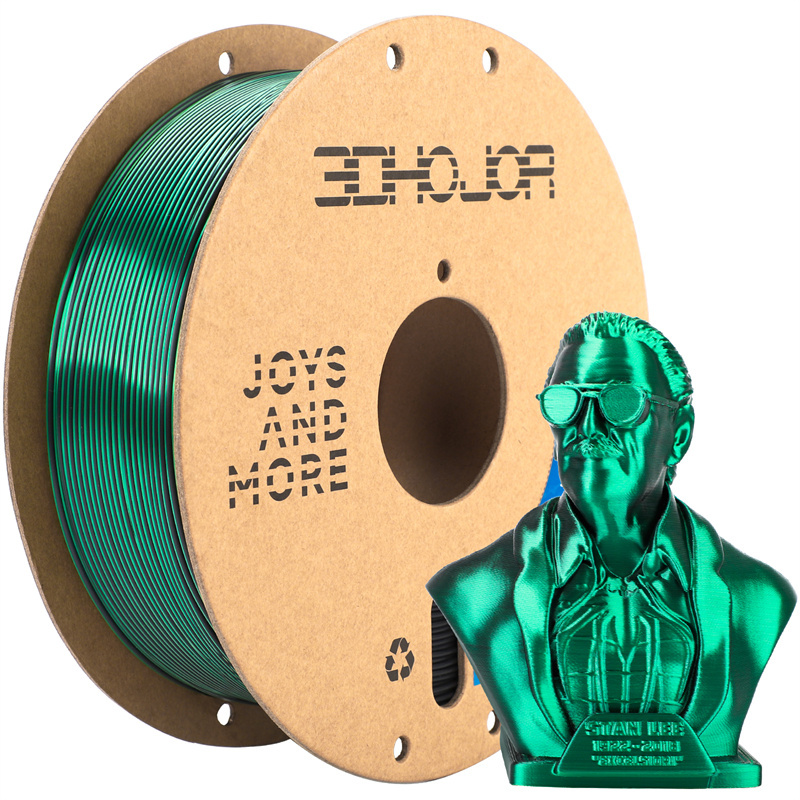 PLA Seda Negro Verde