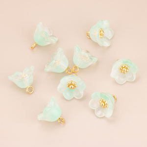 <span class=keywords><strong>MG42</strong></span> 20ชิ้น/ล็อต, เครื่องประดับอัญมณีขายส่ง, ชุบทอง18K, ทองแดง, ดอกไม้แก้ว, เสน่ห์, จี้แบบ DIY, เครื่องมือช่างทำต่างหู - Product Image 4