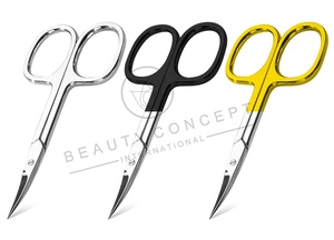 Ciseaux à cuticules de qualité supérieure, grand format, style boucle pour les doigts, avec pointe en forme de tour, coupe précise pour manucure et pédicure, ciseaux de manucure - Product Image 3