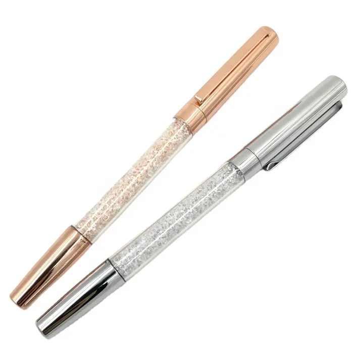 First Pen Brand Ready to Ship Metal Pen Crystal Rose Gold Pen