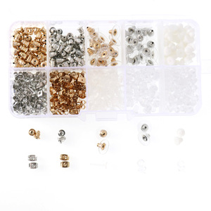 Alat pendukung anting-anting plastik logam anting-anting klip belakang kupu-kupu peluru mata kail bentuk gaya berbeda anting-anting dengan belakang - Product Image 2