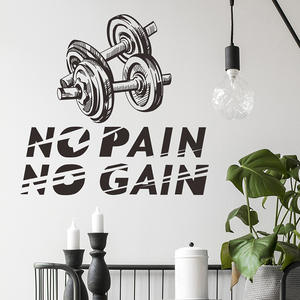 Adesivi Creativi con Citazioni per Attrezzature da <span class=keywords><strong>Palestra</strong></span>, Addominali e Braccia - Product Image 5