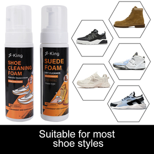 <span class=keywords><strong>Kit</strong></span> <span class=keywords><strong>de</strong></span> Limpieza <span class=keywords><strong>de</strong></span> <span class=keywords><strong>Zapatos</strong></span> <span class=keywords><strong>de</strong></span> <span class=keywords><strong>Gamuza</strong></span> Húmeda S-King Premium con Espuma, Quitamanchas, Cepillo Portátil y Toalla - Product Image 5