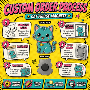 Aimant de réfrigérateur personnalisé en émail, chaton Kawaii, chat noir, chat <span class=keywords><strong>tigré</strong></span>, chat moucheté, en émail dur, métal doré, cadeau mignon pour maman chat - Product Image 5
