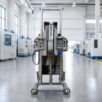 Chariot élévateur semi-électrique à tambour en acier inoxydable Amity Care SUS304 Inox pour salle blanche alimentaire et pharmaceutique