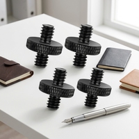 Adaptateur de conversion de vis de trépied mâle 1/4'' avec filetage 3/8'', en acier inoxydable, compatibilité universelle, fabrication de précision
