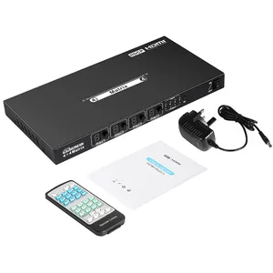 TESmart Matrix Switch HDMI, sakelar HDMI 4K HD 1080P mendukung 4 hingga 4 ewd HDMI Matrix Splitter 4x4 4k30hz HDMI Video Switcher Selector