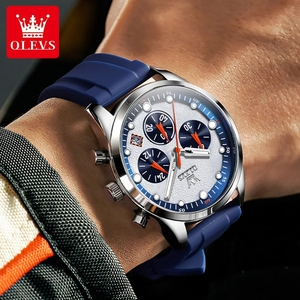 Olevs 5602 marque chronographe montres à Quartz Sport étanche horloge homme <span class=keywords><strong>montre</strong></span>-bracelet pour hommes Relogio Masculino <span class=keywords><strong>Montre</strong></span> Relojes Uhr - Product Image 4