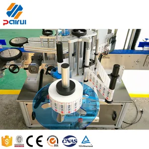 PAIRUI Automatic Flat Round Square Plastic Pet Pe Glass Oil Detergent Bottle Adhesive Sticker Labeling Machine