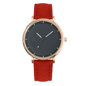 Venta caliente relojes para estudiantes al por mayor estilo minimalista correa de cuero reloj de cuarzo unisex - Product Image 2