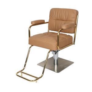 Sillón de Barbería Reclinable Profesional de Cuero Sintético, Venta Caliente 2026, Reposapiés Ajustable, Diseño Ecológico, Moderno, para Salón y Gimnasio - Product Image 1