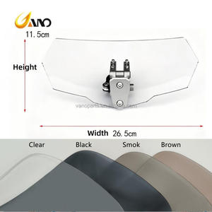 WANOU Déflecteur avant universel pour <span class=keywords><strong>moto</strong></span>, <span class=keywords><strong>extension</strong></span> de <span class=keywords><strong>pare</strong></span>-<span class=keywords><strong>brise</strong></span> à clipser, pièces de carrosserie <span class=keywords><strong>moto</strong></span> - Product Image 1