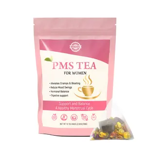 Chinavirs Label pribadi Herbal alami 100%, pembersihan rahim hangat teh periode detoks untuk menstruasi dan wanita
