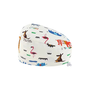 Gorros Quirúrgicos Duraderos con Forro <span class=keywords><strong>de</strong></span> Satén para Mujer, con Botones, Estampado <span class=keywords><strong>de</strong></span> Dibujos Animados, Gorros <span class=keywords><strong>de</strong></span> Enfermera, Gorros Médicos Transpirables - Product Image 4