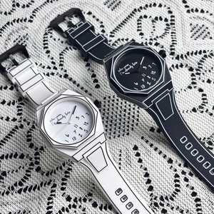 Men's Quartz Watch Octagonal Design Durable <b>Polycarbonate</b> Sports Business Watch Modern Minimalist Style Waterproof - Product Image 5