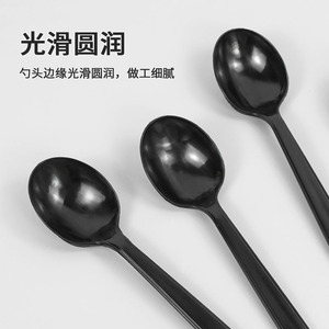 Disposable Plastic Spoon PP Material Smooth Edge For Catering Takeaway Use - Product Image 1